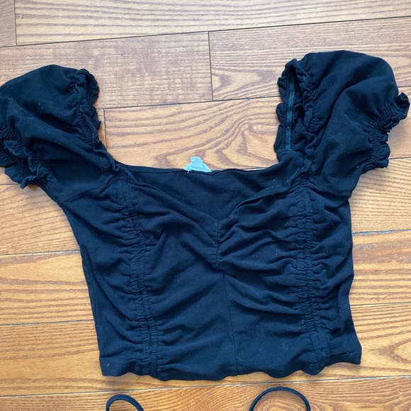 Garage/Eclipse two small women’s/youth top/bralette crop top black. - Picture 2 of 8